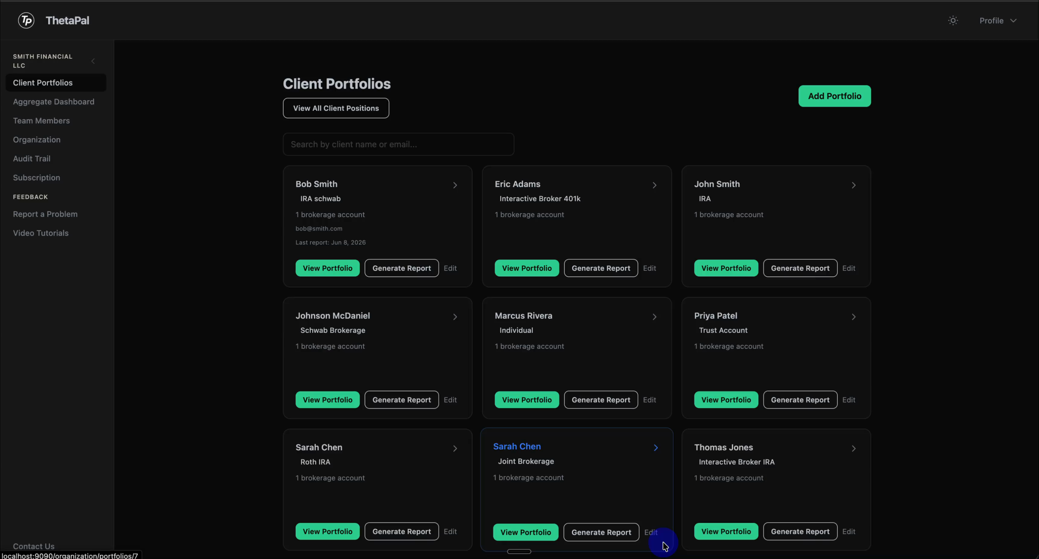 Dashboard and Management